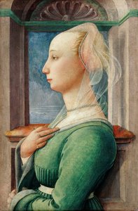 Retrato de perfil de una joven de Fra Filippo Lippi