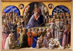 La Coronación de la Virgen, entre 1439 y 1447 de Fra Filippo Lippi