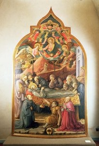 El funeral de San Jerónimo, 1450-60 de Fra Filippo Lippi