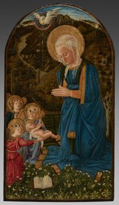 Virgen con el Niño y ángeles de Fra Filippo Lippi