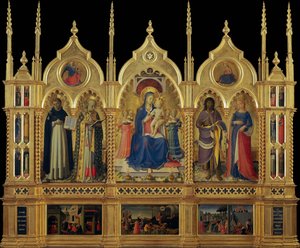 María con Niño y Santos El Retablo de Perugia de Fra Giovanni Angelico da Fiesole