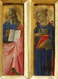 San Juan Evangelista y San Esteban del Retablo de Perugia de Fra Giovanni Angelico da Fiesole