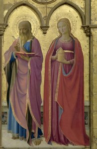 Santos Mateo y María Magdalena. Políptico de Cortona, ca. 1437 de Fra Giovanni Angelico da Fiesole