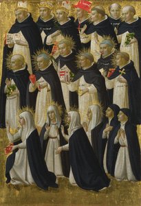 El Panel Bendito Dominicano del Retablo de San Domenico de Fiesole, c. 1423-1424