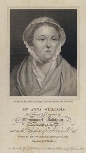 Anna Williams, poeta galesa y amiga del escritor inglés Samuel Johnson de Frances (after) Reynolds