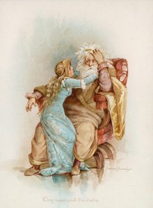 El Rey Lear y Cordelia de Shakespeare