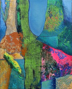 Totem#3, 2012 (acrílico sobre lienzo) de Frances Ferdinands