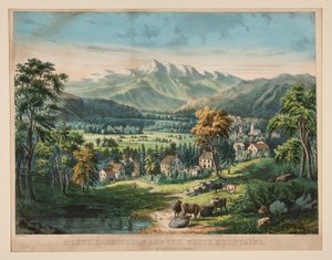 Monte Washington y las Montañas Blancas de Frances Flora Bond Palmer