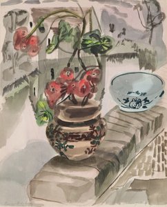 River Garden (acuarela sobre papel) de Frances Hodgkins