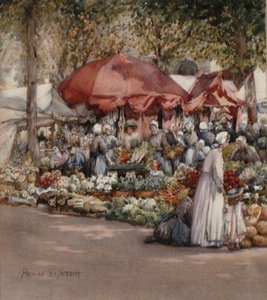 Día de mercado, norte de Francia c.1910 de Frances Nesbitt