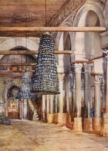 Mezquita de Sidi Okba, Kairuán (litografía en color) de Frances Nesbitt
