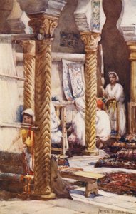 Escuela de alfombras de Argel (litografía en color) de Frances Nesbitt