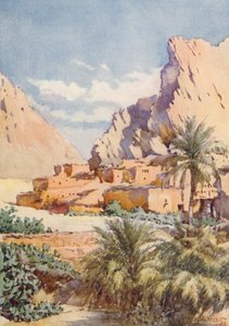 La Aldea Roja, El Kantara (litografía en color) de Frances Nesbitt