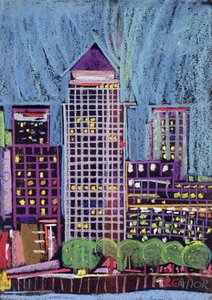 Canary Wharf en los Docklands de Londres de Frances Treanor