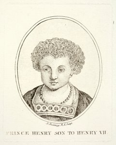 Príncipe Enrique, el futuro Rey Enrique VIII, hijo de Enrique VII y Isabel de York de Francesco (after) Bartolozzi
