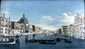 El Gran Canal, Venecia con San Simeon Piccolo