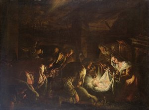 Adoración de los pastores, 1588-90