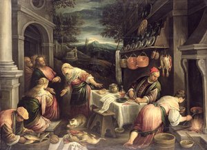 Jesús con María y Marta