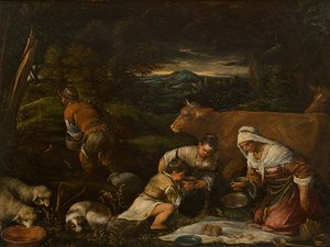 El sembrador, 1575 de Francesco Bassano