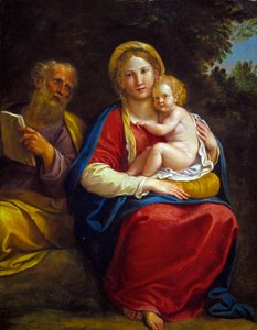 La Sagrada Familia (óleo sobre cobre) de Francesco Albani