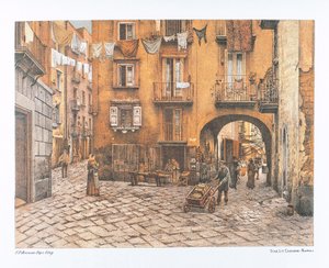 Italia, Nápoles, Sopportico de