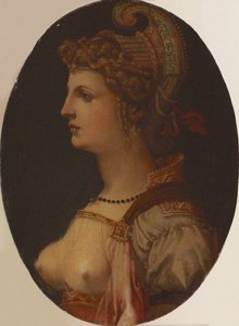 Retrato ideal de una dama Retrato de Vittoria Colonna de Francesco Bacchiacca