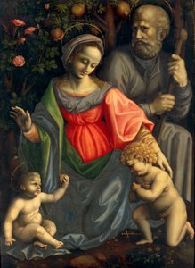 Virgen con el Niño, San José y San Juan Niño