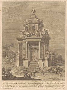 La Prima Macchina para la Chinea de 1782: El Templo de Jano construido por Numa Pompilio de Francesco Barbazza, after Giuseppe Palazzi