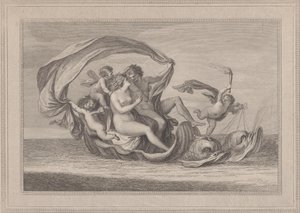 Acis y Galatea, 1787 de Francesco Bartolozzi
