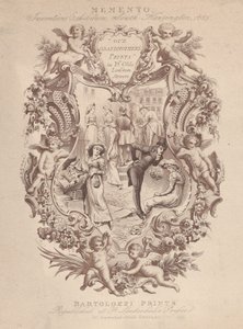 Anuncio para Memento, Exposición de Invenciones, South Kensington, 1885, ca. 1885 de Francesco Bartolozzi