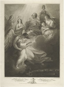 Apoteosis de la familia real francesa de Francesco Bartolozzi