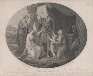 Coriolano: El dios de los soldados, para avergonzar invulnerable... Shakespeare, Cori..., 3 de noviembre de 1785 de Francesco Bartolozzi