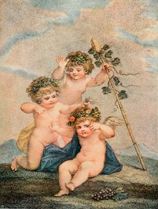 Cupidos, siglo XVIII de Francesco Bartolozzi