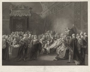 Dood van de Graaf van Chatham La muerte del conde de Chatham (título sobre el objeto) de Francesco Bartolozzi