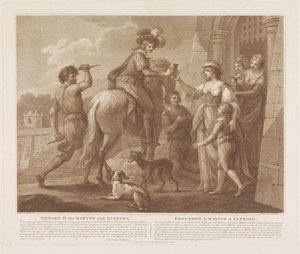 Eduardo II de Martelaar en Elfrida Eduardo II el Mártir y Elfrida (título sobre el objeto) Eduardo II el Mártir y Elfriede (título sobre el objeto) de Francesco Bartolozzi