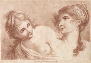 Cabezas de dos mujeres