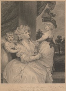 Jane, Condesa de Harrington, Lord Vizconde Petersham y el Honorable Lincoln Stanhope de Francesco Bartolozzi