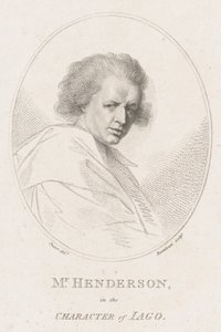 John Henderson, en el personaje de Iago en Otelo de Shakespeare de Francesco Bartolozzi