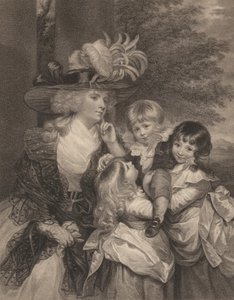 Lady Smith y sus hijos, 15 de marzo de 1789 de Francesco Bartolozzi