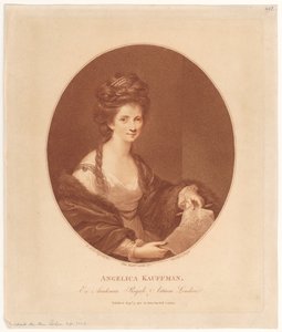 Retrato de Angelika Kauffmann de Francesco Bartolozzi