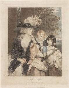 Retrato de Lady Smith y sus tres hijos de Francesco Bartolozzi