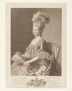 Retrato de María Cristina de Austria de Francesco Bartolozzi