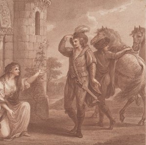 Príncipe Edmundo, apodado Ironside y Algitha de Francesco Bartolozzi