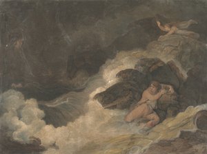 La tempestad de Shakespeare, Poetas británicos de Macklin de Francesco Bartolozzi
