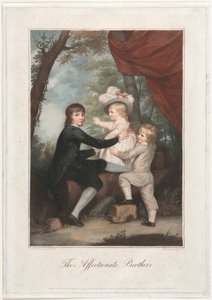 Los hermanos afectuosos (Los niños Lamb) de Francesco Bartolozzi
