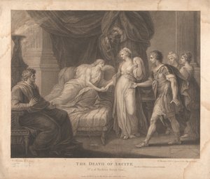 La muerte de Arcite de Francesco Bartolozzi