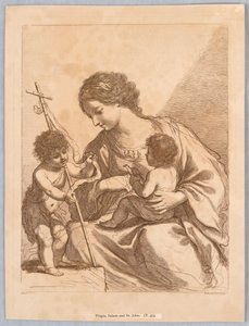 Virgen, niño y San Juan de Francesco Bartolozzi