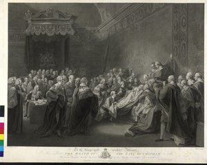 William Pitt La muerte del Conde de Chatham de Francesco Bartolozzi