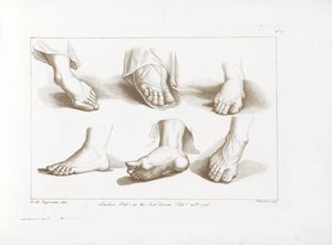 Seis pies Principios del dibujo de Cipriani (título de la serie) Rudimentos de dibujo de Cipriani (título de la serie) de Francesco Bartolozzi