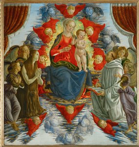 La Virgen y el niño entre los ángeles - La Vierge et l